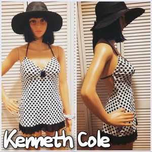 💦Kenneth Cole Reaction Poka Dot Swim Suit